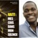 Deslande Aristilde publie "Haïti : Mes cris dans mon silence"