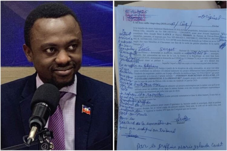 Anderson Mackenson Guillaume Riposte En Justice Contre Jean Jul Desauguste